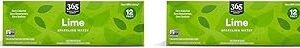 365 by Whole Foods Market, Lime Sparkling Water, 12 Fl Oz (Pack of 2)