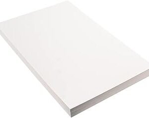 BEIBOON 100 Sheets Drawing Paper for Kids 9"" x 12"" Art Craft Paper for Drawing, Painting, Doodles and Sketching, white100P