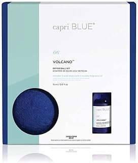 41XDfqjo3QL._AC_UL320_.jpg Capri Blue Volcano Dryer Ball Kit – Includes 3 100% Wool Dryer Balls +1 Volcano Laundry Fragrance Oil – Reusable Dryer Balls Eliminate Wrinkles, Static & Lint – Cruelty Free & Non-Toxic Laundry Balls