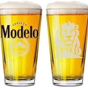 Modelo Beer Pint Glass Set - Lion Edition - Set of 2