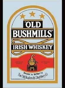 Metal Tin Sign 8" X 12" - Old BUSHMILLS Irish Whiskey Nostalgia barspiegel Mirror BAR Mirror Metal Plaque Cafe, Bar, Home Wall Decor