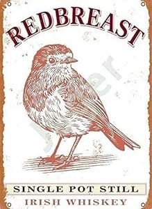 Vintage Metal Tin Sign 8"x12" for Redbreast Irish Whiskey Single Pot Still Gifts Aluminum Tin Sign Yard Signs Birthday Christmas Decor Home Art Wall Sign