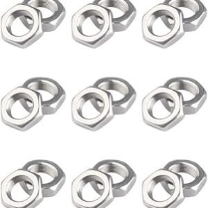 1/4-28 Hex Nuts - IMScrews 304 Stainless Steel Hex Nuts - Corrosion-Resistant Fasteners for Diverse Projects Pack of 100