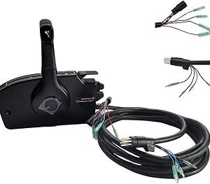 881170A15 For Mercury Boat Motor Side Mount Remote Control Box with 8 Pin 2 stroke Outboard Engine Right Hand Pull To Open