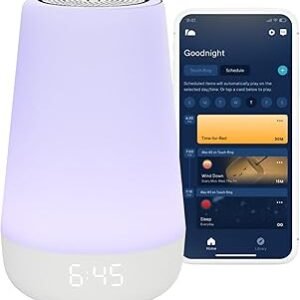 Hatch Rest Baby Sound Machine, Night Light | 2nd Gen | Registry Essential, Sleep Trainer, Routine Builder, Time-to-Rise Alarm Clock, White Noise Soother, Nursery Stories, Toddler Kids Bedroom (Wi-Fi)