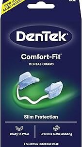DenTek Comfort-Fit Dental Guard For Nighttime Teeth Grinding, Comfort-Fit Guard, 2 count(Pack of 1)