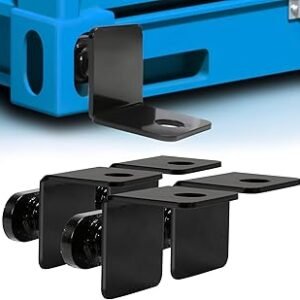 4 Pack Shipping Container Anchors, Shipping Containers Side Twist Lock, Shipping Container Tie Downs, Shipping Container Accessories for Anchoring to Rock Floor or Cement