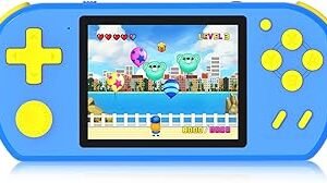 Handheld Games for Kids Built-in 218 Video Games, Portable Kids Travel Toys for Ages 4-13 with Rechargeable Battery 3.0" HD Screen, Mini Gaming Player Birthday Gifts for Boys Girls (Blue)