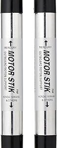 T-H Marine Motor Stik OutBoard Motor Support Stick Pair - 8.5" Long Aluminum Transom Saver for 150hp & Up Outboards, Not Compatible with 2024 Mercury Motors, Durable for Salt & Fresh Water