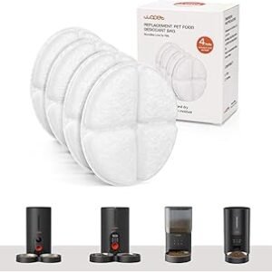 WOPET 4-Pack Pet Food Desiccant Bag, Keep Cat and Dog Food Dry and Fresh, Suitable Automatic Cat Feeder FT50D, HA10DP, HV10DP, FW70, FT70Plus, CL11, CA10