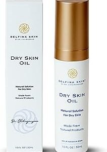 Delfina Dry Skin Oil - Eczema Psoriasis Treatment for Skin | Fast Absorbing and More Effective than Lotion for Extremely Dry Cracked Irritated Skin | Safe for All Ages
