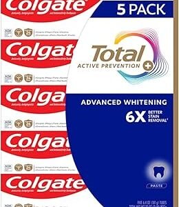 Total SF Advanced Whitening Toothpaste, 6.4 Ounce (Pack of 5)
