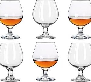Snifters 5.0oz Shot Glasses Set of 6 Cute Brandy Cognac Glasses (150ml | 5.0 floz)
