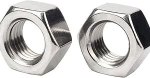 Hex Nuts, 1/4"-20 Stainless Steel 304 (18-8) Hex Nut，100pcs