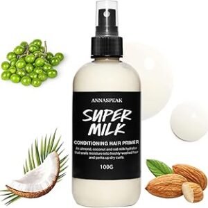 Supermilk Lush Conditioning Hair Primer, All Hair Types, Softening, Moisturizing, Nourishing, Smooth Hair Care