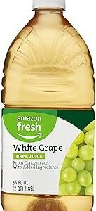 Amazon Fresh, White Grape Juice, 64 Fl Oz