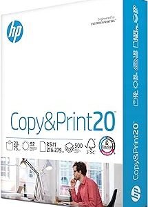 HP Printer Paper | 8.5 x 11 Paper | Copy &Print 20 lb | 1 Ream Case - 500 Sheets| 92 Bright | Made in USA - FSC Certified | 200060