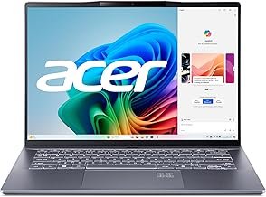 acer Swift 14 AI Copilot+ PC | 14.5" 2.5K 120Hz Display | Unlock AI Experiences | Snapdragon X Plus 10-Core Processor | 16GB LPDDR5X | 1TB Gen 4 SSD | Wi-Fi 7 | Windows 11 Home | SF14-11-X128