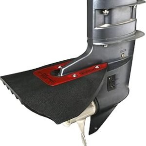 FO2002 Whale Tail Hydrofoil Stabilizer for 8 to 40 HP Outboard Motor and Stern Drive Engines Red