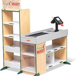 Melissa & Doug Freestanding Wooden Fresh Mart Grocery Store - FSC Certified