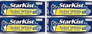 StarKist Solid White Tuna In Water, 5 Oz,4 Count