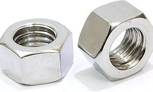 Bolt Dropper 1/4"-20 Stainless Hex Nuts (100 Set), 18-8 (304) Stainless Steel Finish Anti Corrosion Coarse Hex Nut Commercial Grade Hardware Nuts for Boats, Dock, Car by Bolt Dropper