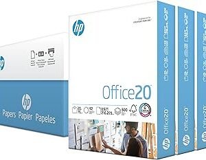 HP Printer Paper | 8.5 x 11 Paper | Office 20 lb | 3 Ream Case - 1500 Sheets | 92 Bright | Made in USA - FSC Certified | 112090C, White