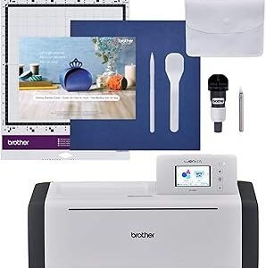 Brother ScanNCut SDX85C Electronic DIY Cutting Machine with Scanner, Make Vinyl Wall Art, Appliques, Homemade Cards and More with 251 Included Patterns,Charcoal
