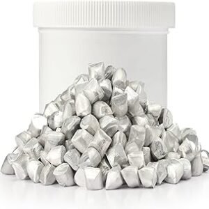 High Purity 99.6% Aluminum Chop 1 Pound, Raw Aluminum Pellets/Granules for Metal Casting and Melting, DIY Projects, Jewelry Making, Chemical Reactions, and Household Repairs (1, Pound)