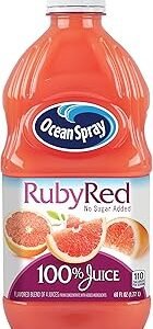 Ocean Spray 100% Juice, Ruby Red Grapefruit, 60 Ounce Bottle (Packaging May Vary)
