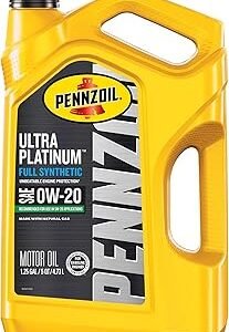 Pennzoil Ultra Platinum Full Synthetic 0W-20 Motor Oil, 5 Quart