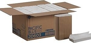 Georgia-Pacific Pacific Blue Basic, 1-Ply C-Fold Paper Towels by GP PRO, White, 20603, 2,400 towels/pack,10 packs/case