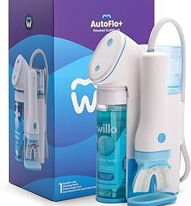 Willo Fully Automatic Kids U-Shaped Electric Toothbrush - 2 Brushing Timers, Deep-Cleans, Consistent Results, Eliminates Brushing Mistakes - Bubble Twist (Medium - Kids Ages 8-11 Years)