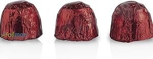 Foilman Chocolate Candy Wrappers Confectionery Foil sheets DIY Candy and Chocolate Wrapping For All Occasions Chocolate Foil Wrappers- Pack of 500 Sheets - 3 x 3 Inch (Burgundy)