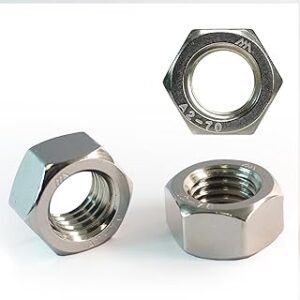 HXcomet #4-40-UNC Hex Nuts (500pcs),304(A2-70) Stainless Steel(18-8), UNC, Coarse Thread, Fasteners