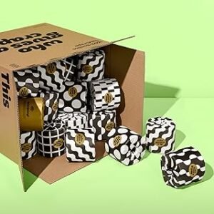 Who Gives A Crap 100% Bamboo Toilet Paper, 48 Rolls, 3 Ply, 370 Sheets, Long, Strong & Soft Toilet Tissue, Sustainable, Biodegradable, Renewable, Tree Free Bathroom Tissue Bulk Toilet Paper