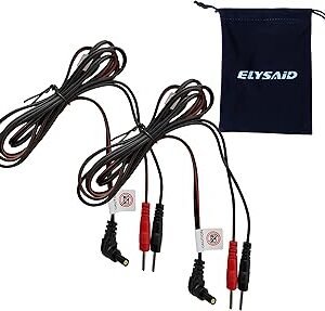 2Pcs/pack Replacement Electrode Lead Wires Connect Cables Pin 2mm For TENS Electronic Therapy Machines