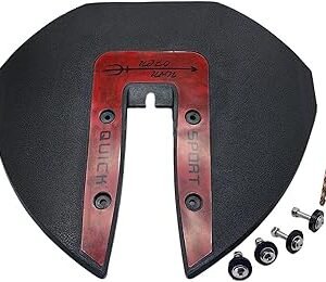 Boat Marine Whale Tail Hydrofoil Surfboard Stabilizer for 40 – 350 HP Small Outboard Motor and Out Drive Red