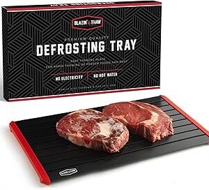 Defrosting Tray for Frozen Meat | 16" Family-Size | Aluminium Plate for Thawing Frozen Food | Natural Thawing Process | No Microwaves, No Cold/Warm Water Required |