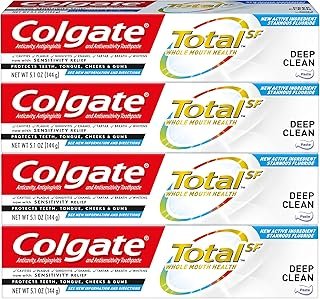 Total Toothpaste, Deep Clean - 5.1 Ounce (Pack of 4)