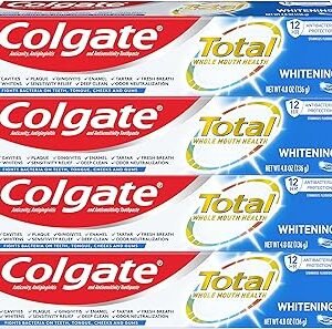 Total Whitening Toothpaste Gel - 4.8 ounce (Pack of 4)