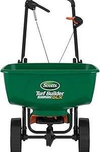 Scotts Turf Builder EdgeGuard DLX Broadcast Spreader for Seed, Fertilizer, Salt, Ice Melt, Holds up to 15,000 sq.ft. Product