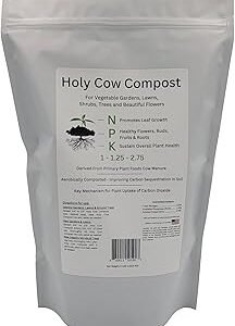 Amendment Nutrient Carbon Sequestration Greenhouse Raised Beds Organic Matter Tree Flower Shrub Garden Lawn Vegetable Fruit NPK Nitrogen Phosphate Potassium Cow Manure Fertilizer 4lb
