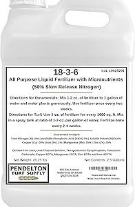 Pendelton Turf Supply 18-3-6 Liquid Fertilizer (50% SRN & Micronutrients) (2.5 Gallons)