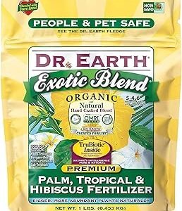 Dr. Earth Organic & Natural MINI Exotic Blend Palm, Tropical & Hibiscus Fertilizer ( 1 lbs )