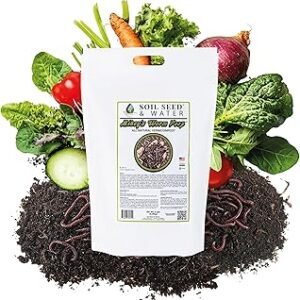 Mikey's Worm Poop Worm Casting Organic Compost Fertilizer - OMRI Listed - Vermicompost with Earthy Smell for Indoor Plants - Safe and odorless